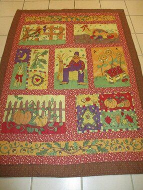 Limited Edition Reversible Multicolor Halloween Coverlet